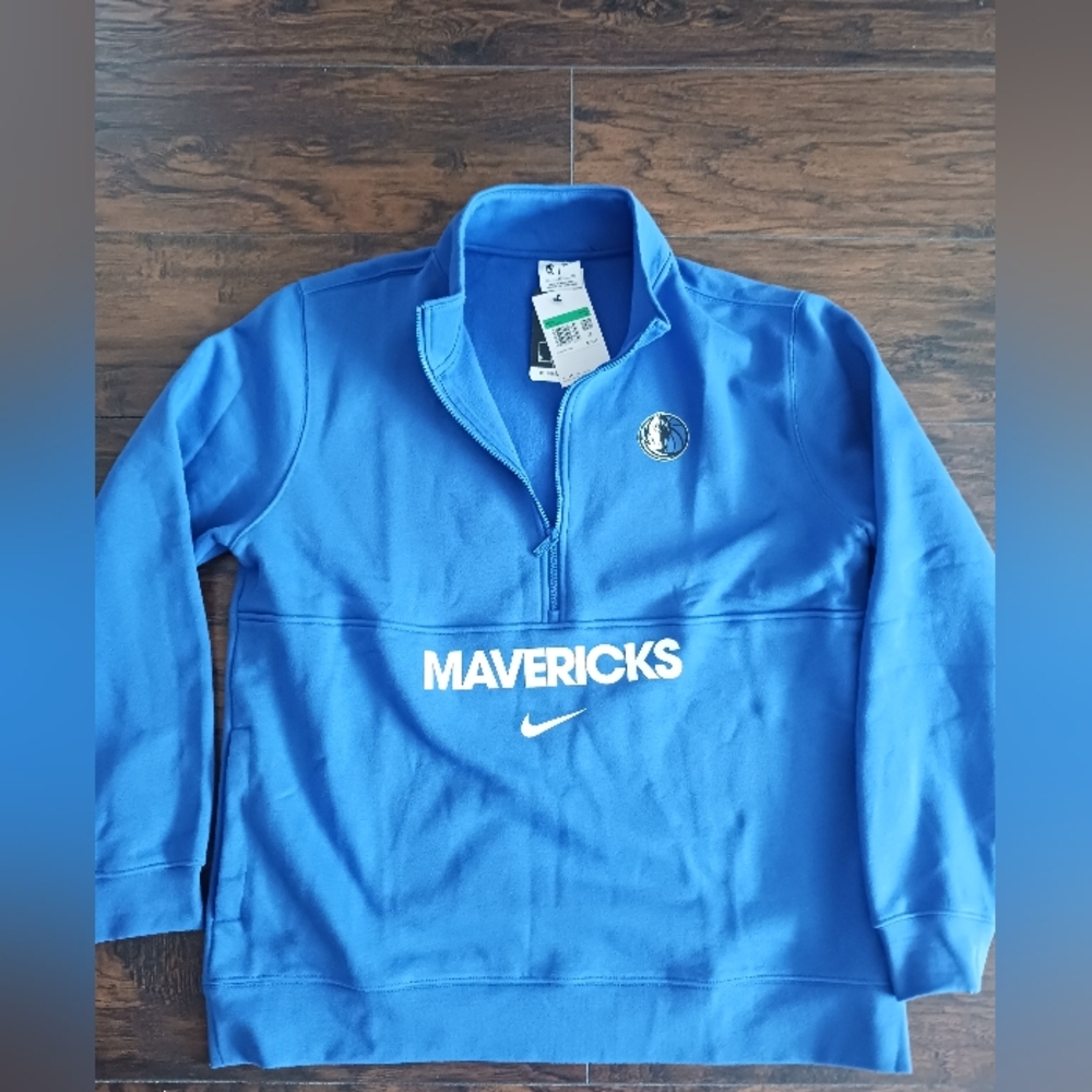 Nike Men's Blue Mavericks Pullover